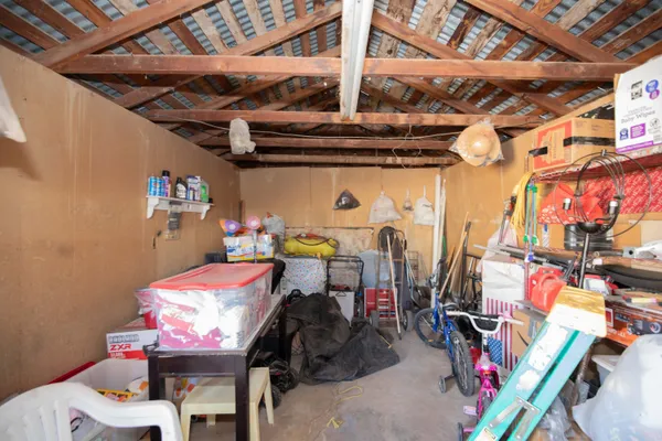 a view of storage and utility room