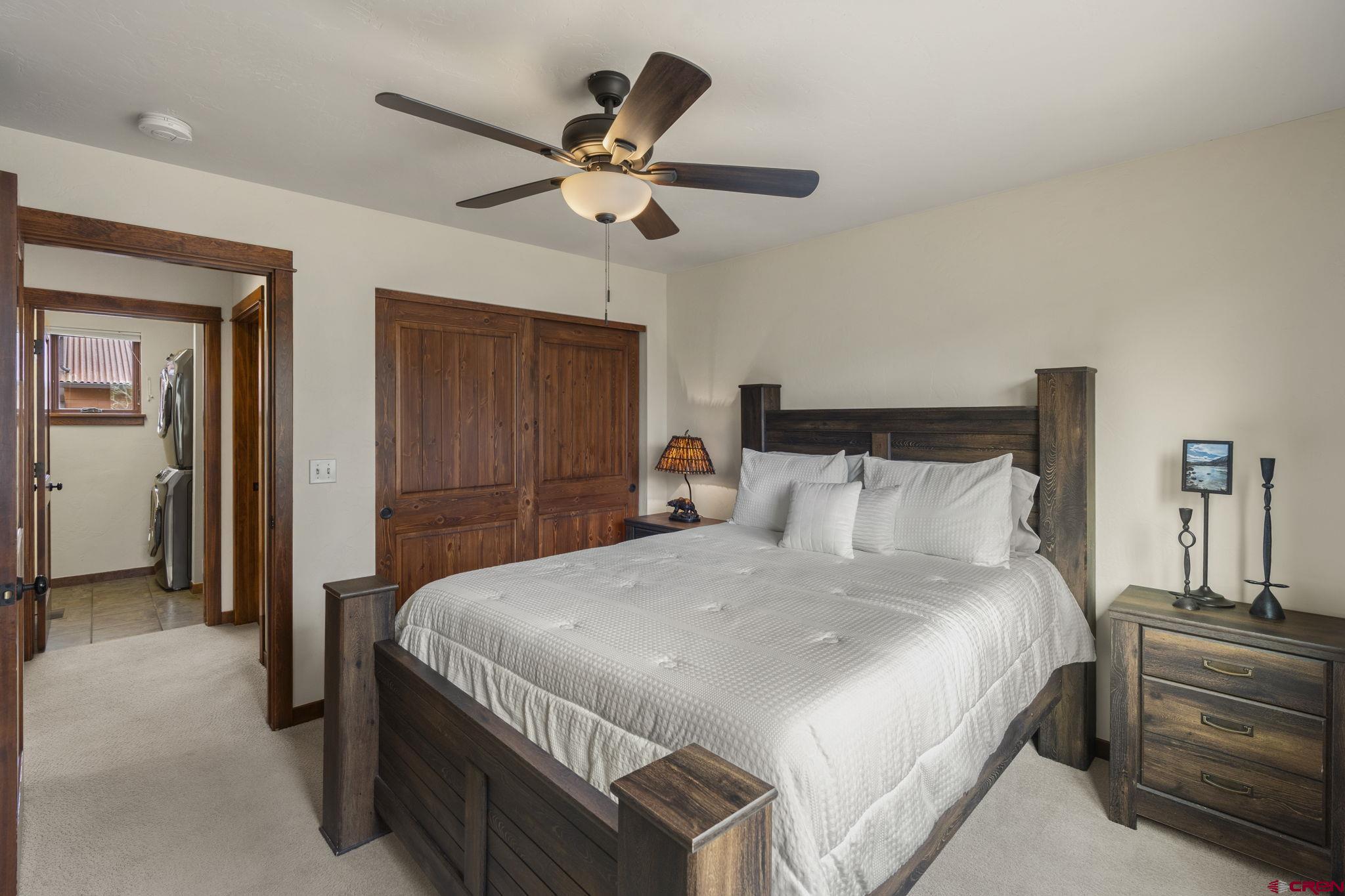 212 Copper Rim Trail, Unit B Durango, CO 81301 - Photo 16 of 42 Comfortable bedroom on the main living level.