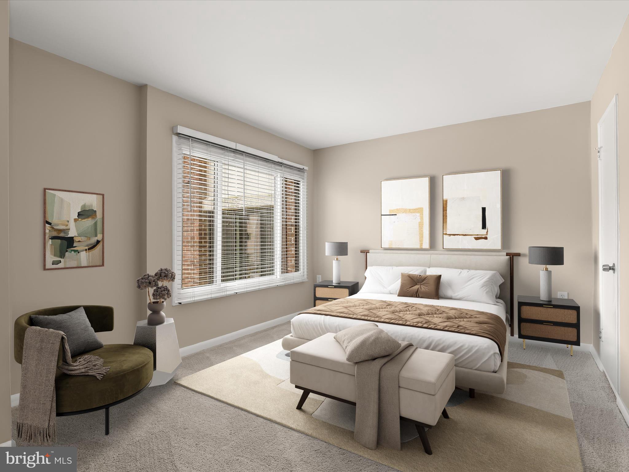 15603 Dorset Road, Unit 103 Laurel, MD 20707 - Photo 6 of 41 Primary Bedroom Staged Using Virtual Tools