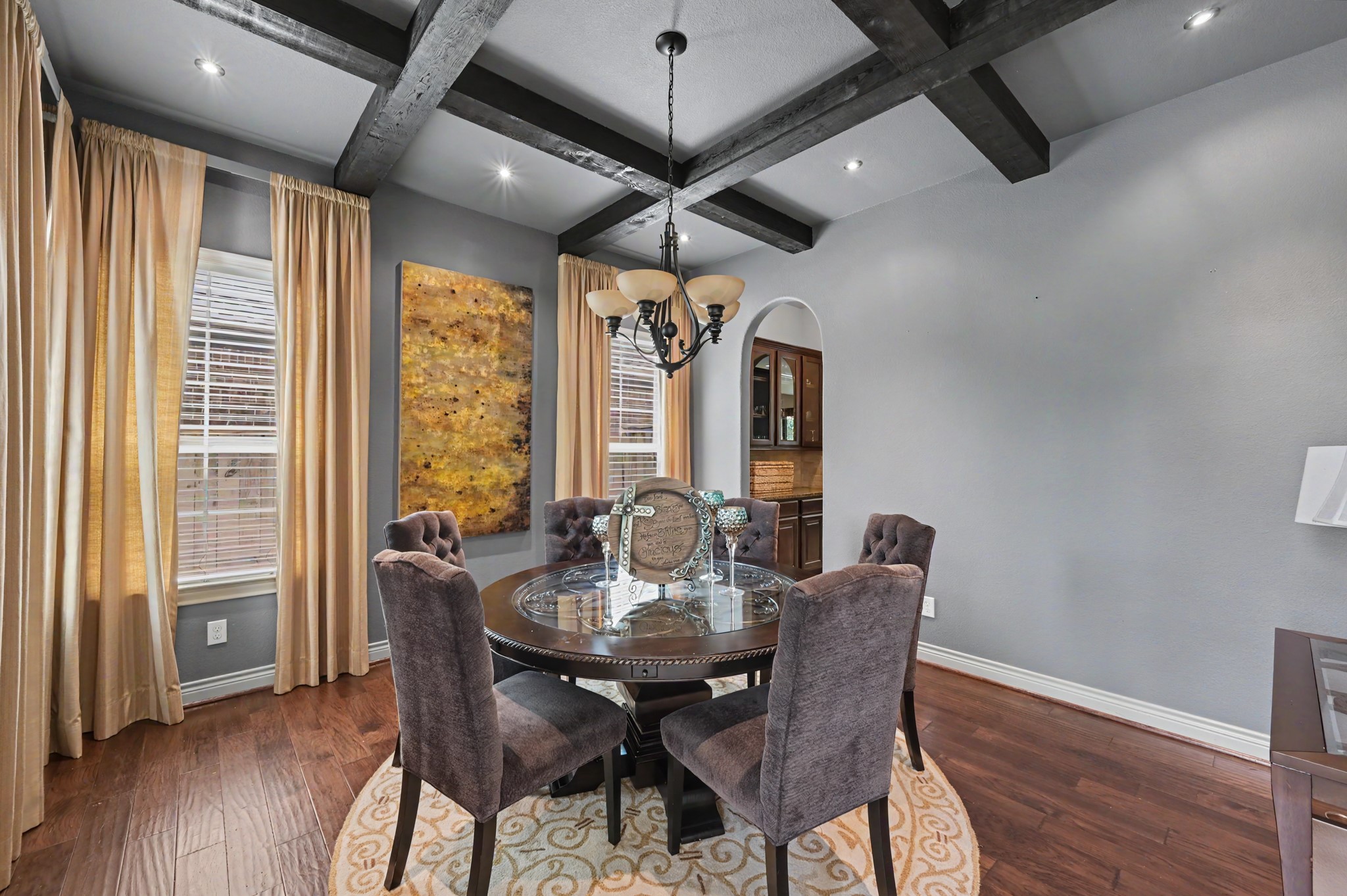 2807 Alan Lake Lane Spring, TX 77388 - Photo 10 of 50 Formal dining with connection to kitchen via butlers pantry.