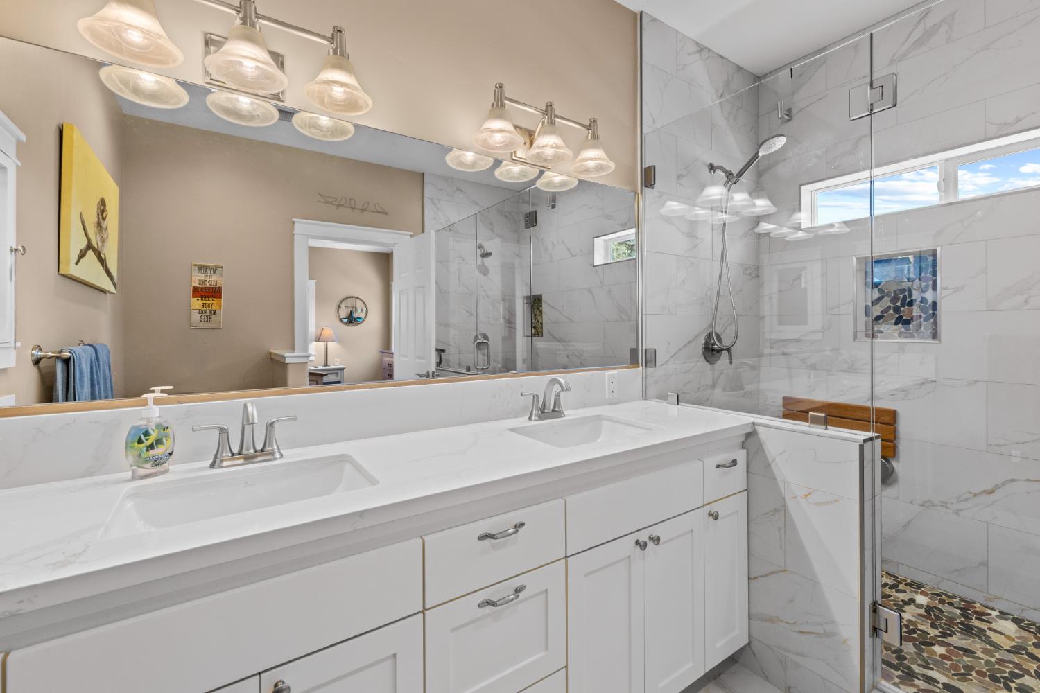 18594 Norlene Way Grass Valley, CA 95949 - Photo 23 of 46 The master bathroom was remodeled in 2024