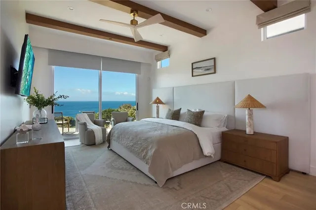 a bed room with a bed and a couch