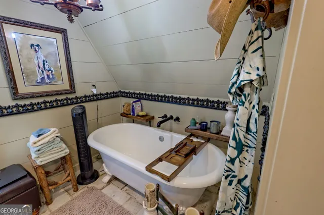 a view of a yard with plants