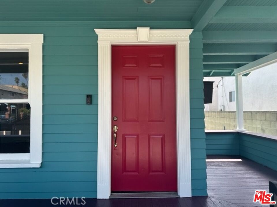 a view of front door of a house