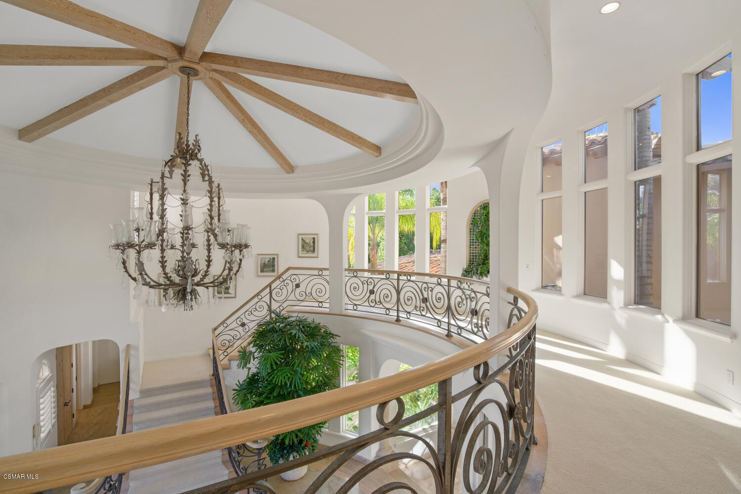 6021 John Muir Road Hidden Hills, CA 91302 - Photo 46 of 74 a bath room with a chandelier