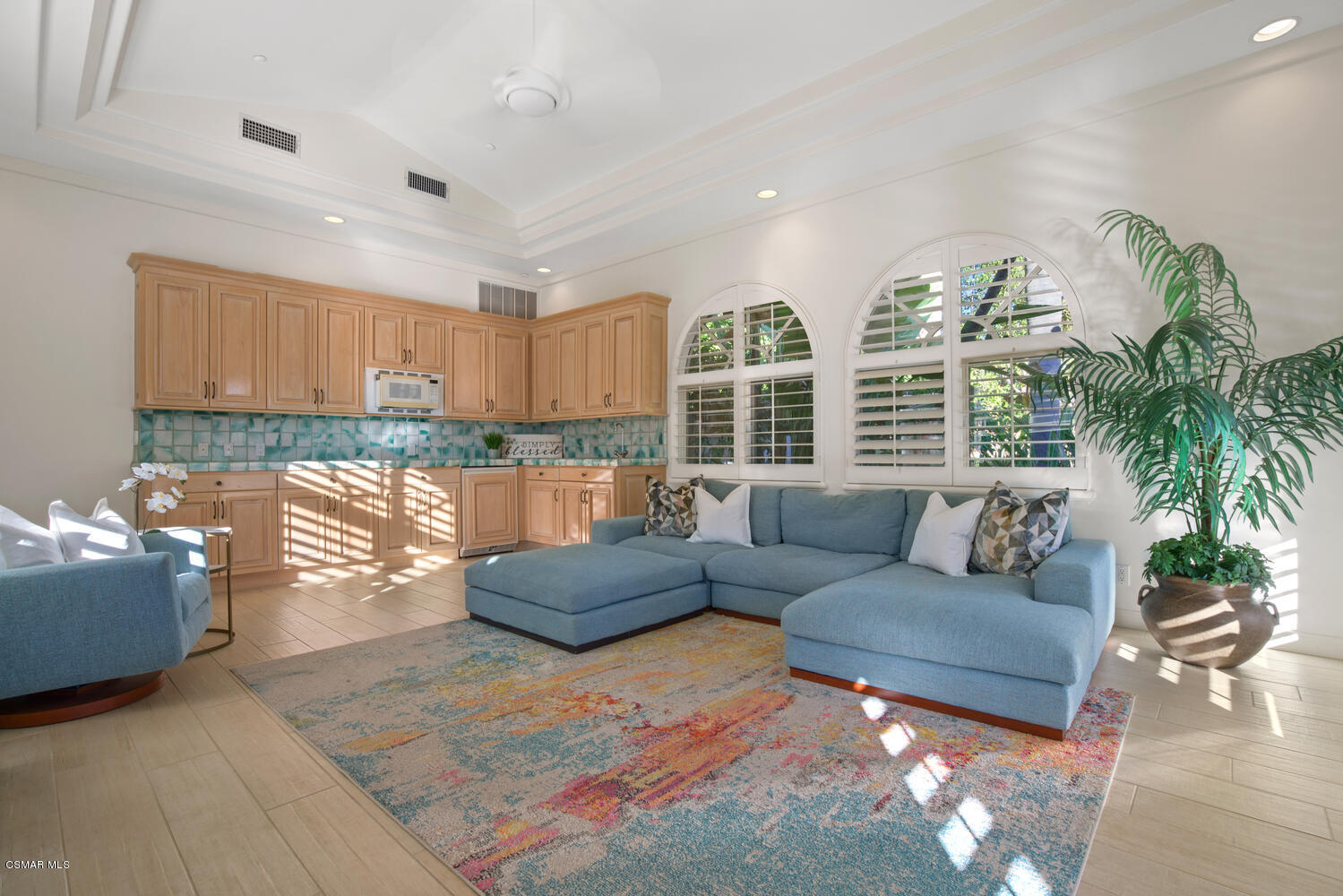 6021 John Muir Road Hidden Hills, CA 91302 - Photo 67 of 74 a living room with furniture and a large window