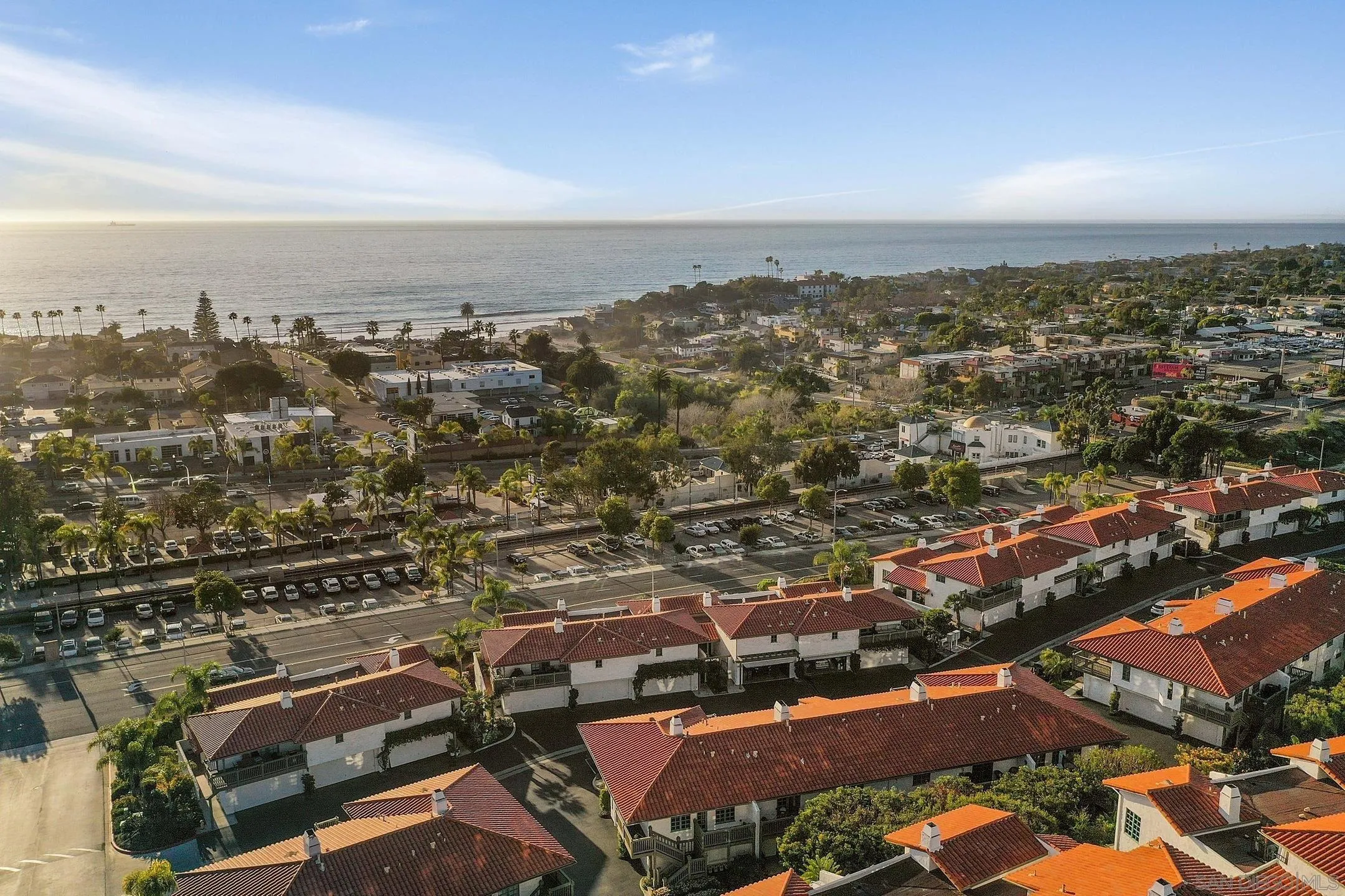 381 Playa Blanca Encinitas, CA 92024 - Photo 36 of 41 an aerial view of residential building with green space