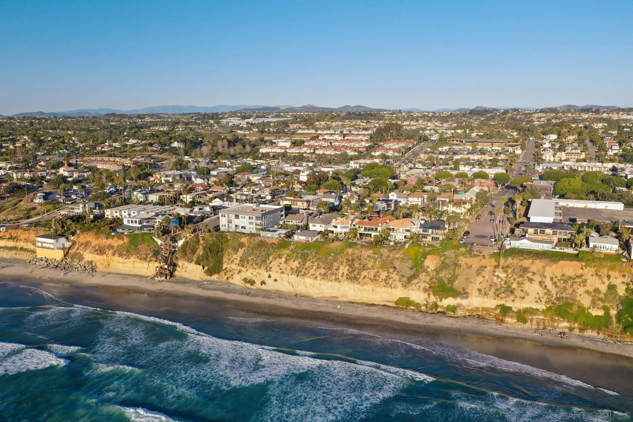 381 Playa Blanca Encinitas, CA 92024 - Photo 37 of 41 an aerial view of residential building and ocean