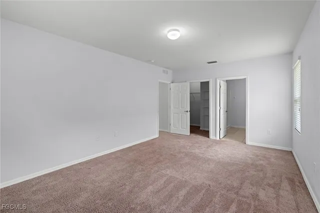 a view of an empty room