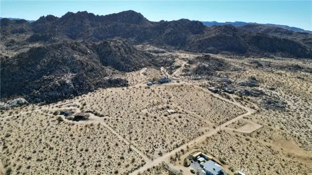 a view of city and mountain