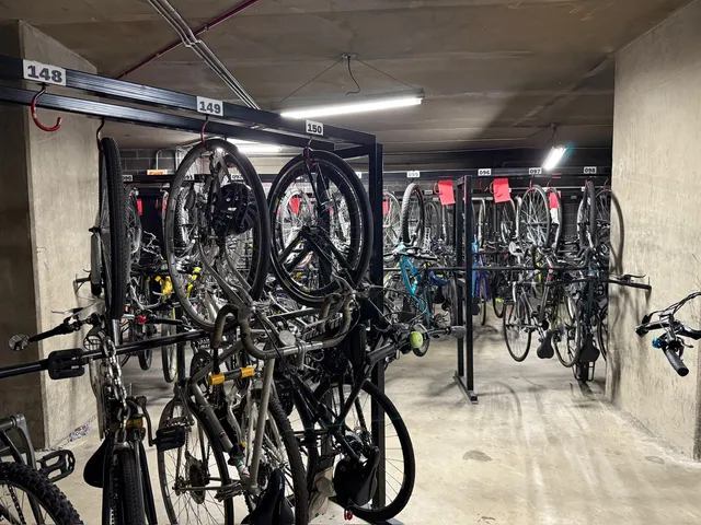 a view of a storage room