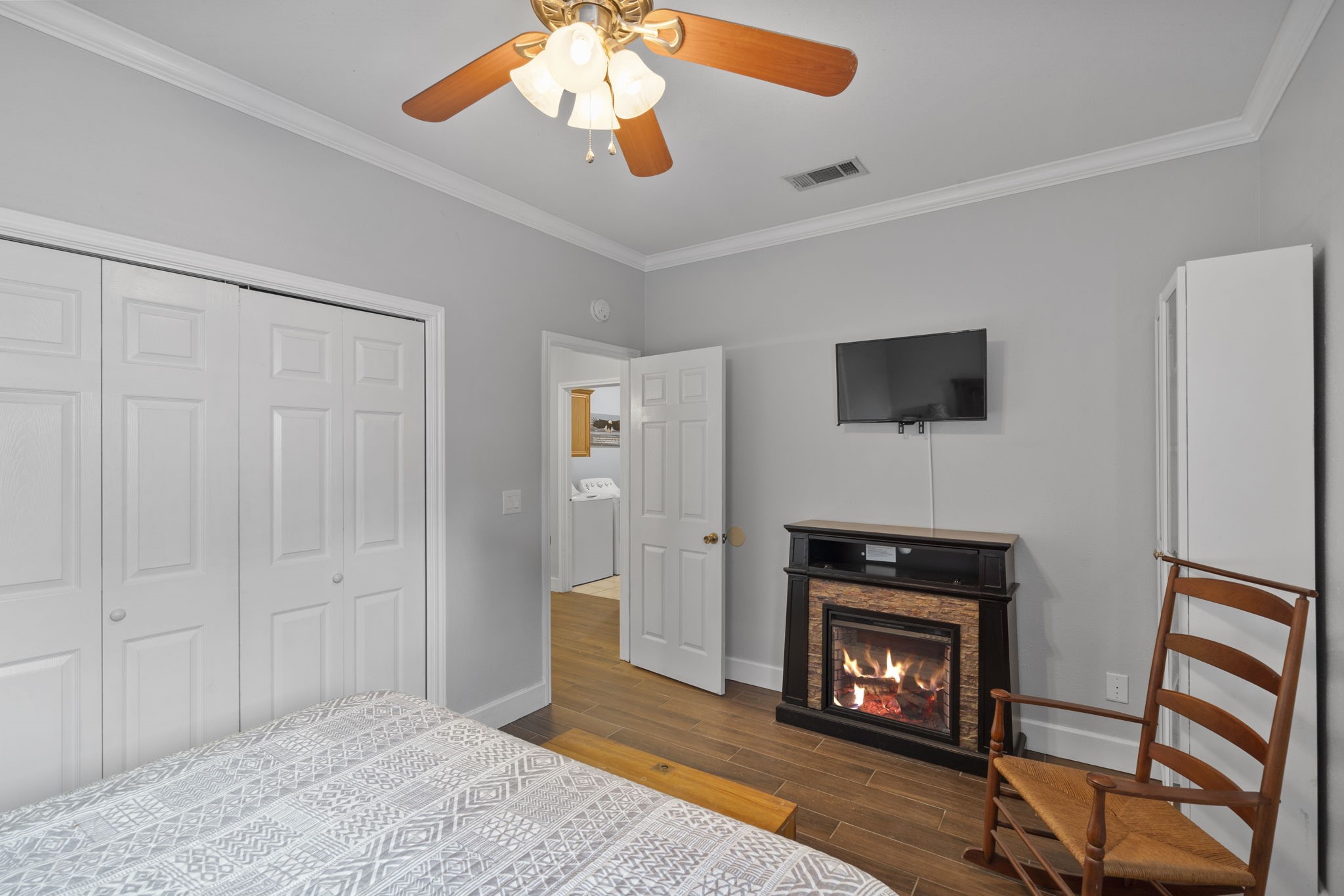 23200 Baneberry Road Magnolia, TX 77355 - Photo 19 of 39 a living room with furniture and a fireplace
