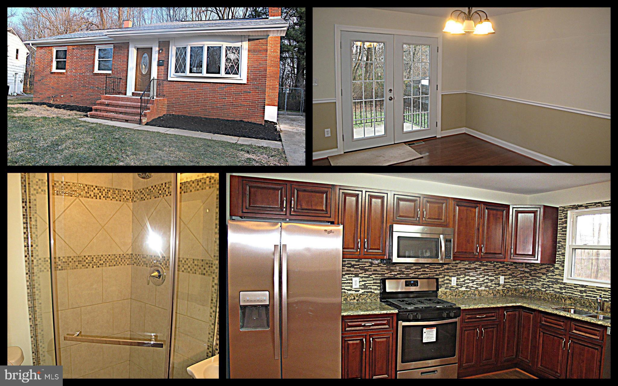 8910 Maplebrook Road Randallstown, MD 21133 - Photo 1 of 18 a kitchen with stainless steel appliances granite countertop a refrigerator and stove