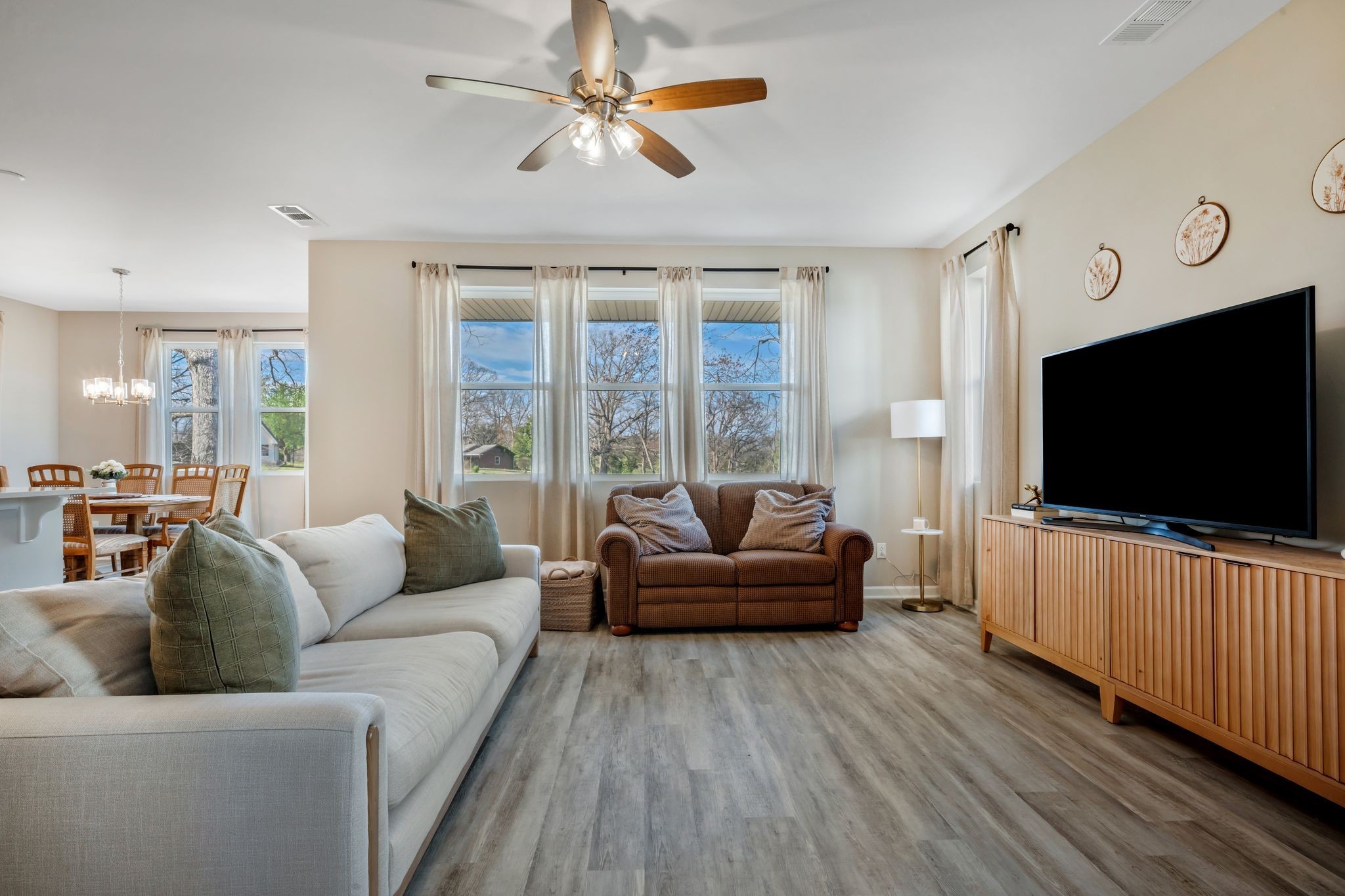 147 Timber Crest Trail White Bluff, TN 37187 - Photo 6 of 29 a living room with furniture and a flat screen tv