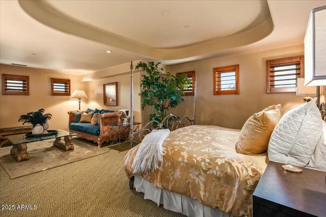 a view of a city with mountains in the background