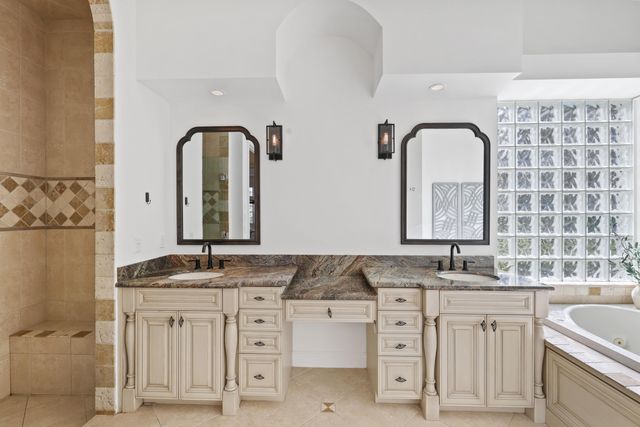 a view of a hallway with windows