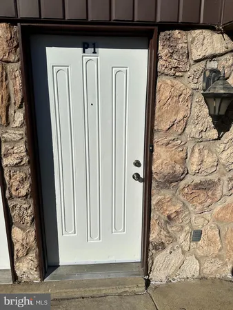 a view of a door with a door