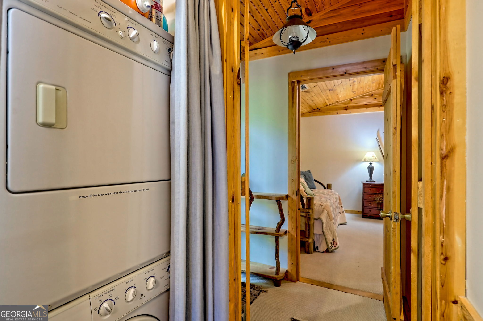 3019 Moccasin Creek Road Clarkesville, GA 30523 - Photo 18 of 72 a view of a storage & utility room with washer and dryer