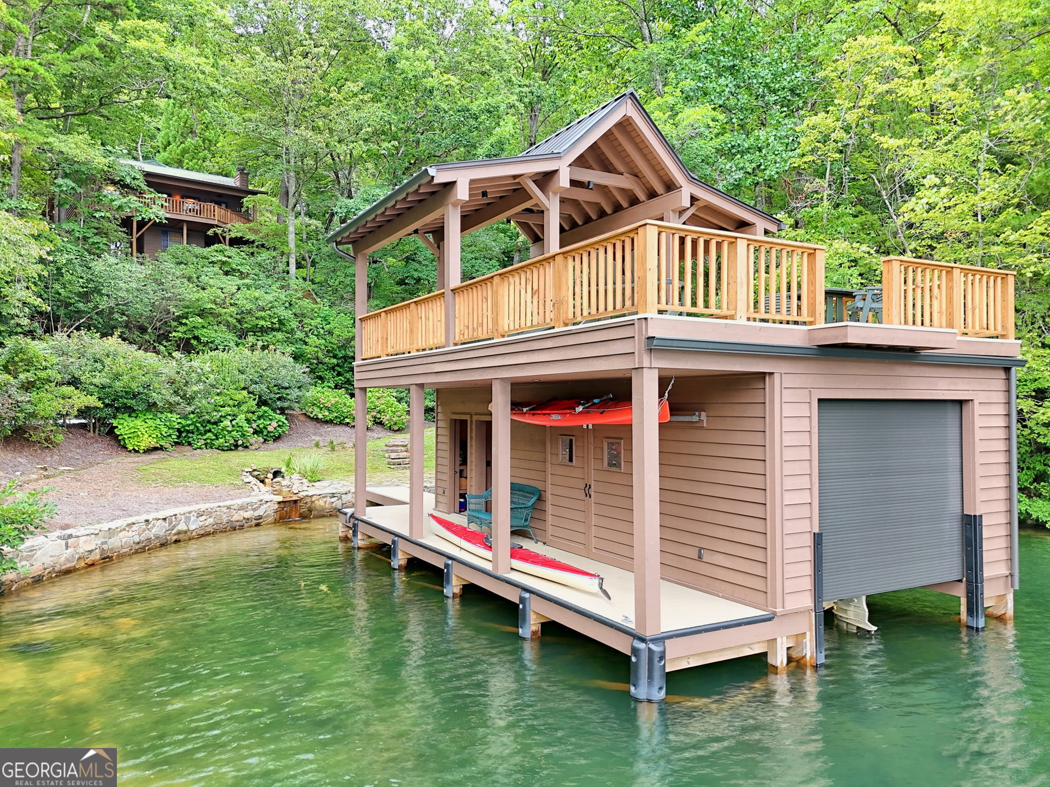 3019 Moccasin Creek Road Clarkesville, GA 30523 - Photo 4 of 72 a front view of house with yard and trees