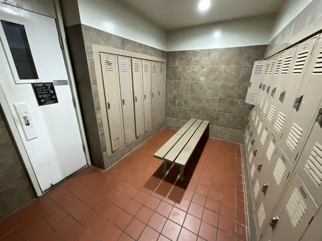 a view of a hallway with staircase