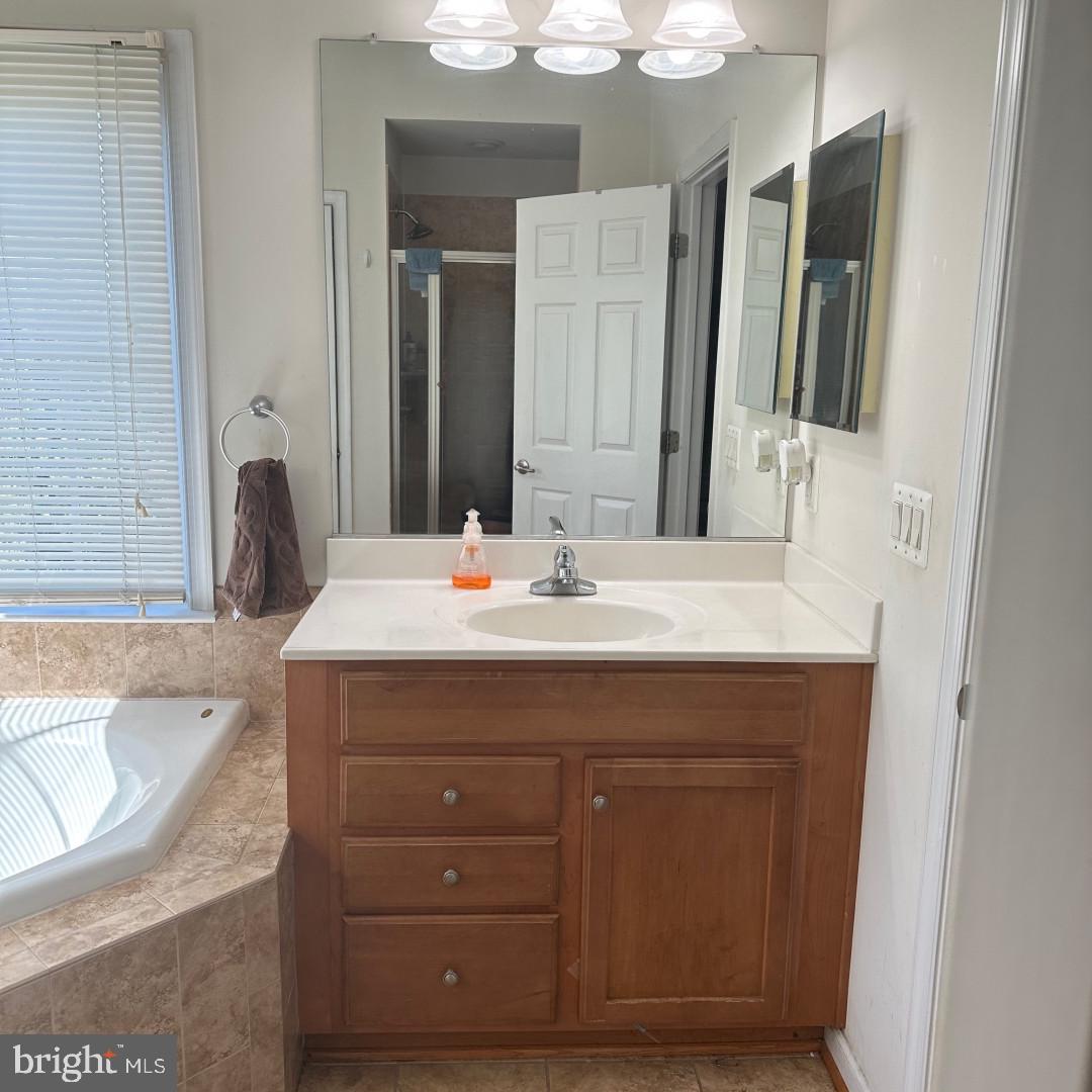 17696 Possum Point Road Dumfries, VA 22026 - Photo 15 of 45 a bathroom with a sink and a mirror