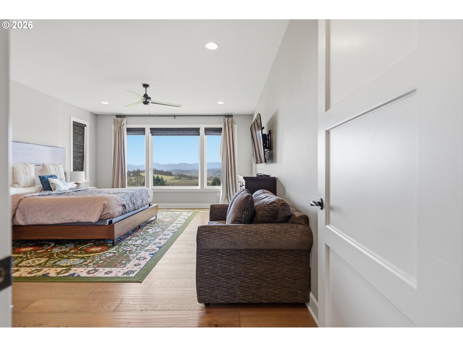 15682 Northeast Yamhill Road Yamhill, OR 97148 - Photo 13 of 47 a living room with furniture and a large window