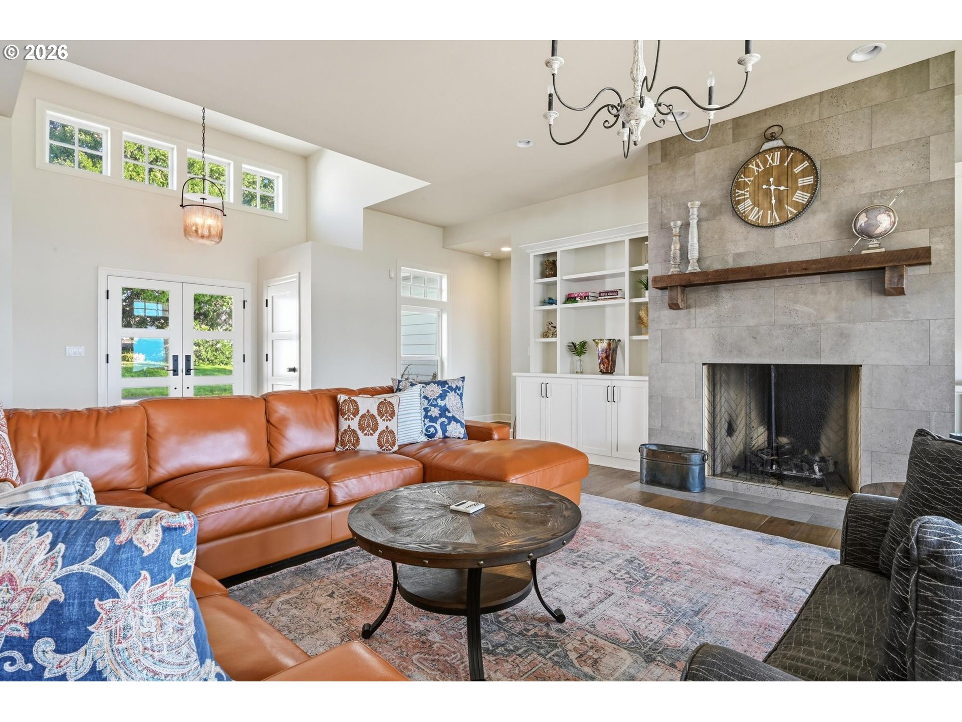 15682 Northeast Yamhill Road Yamhill, OR 97148 - Photo 10 of 47 a living room with furniture and a fireplace