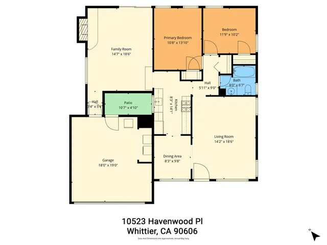 a view of a dining room with furniture and a chandelier