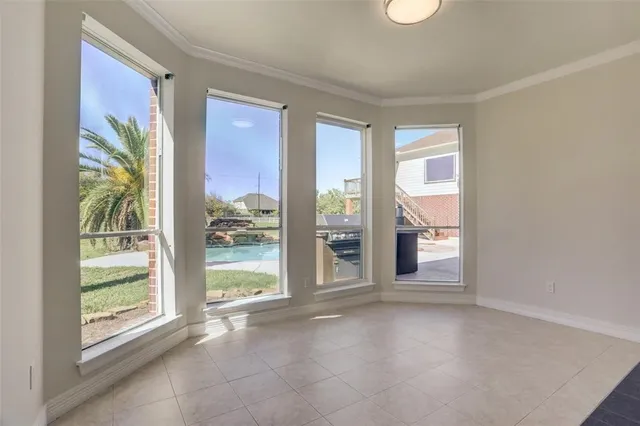 a view of a room with window