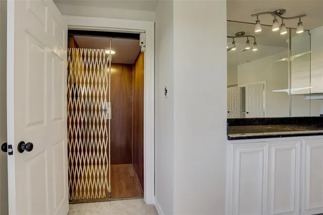 a view of a bathroom with a sink