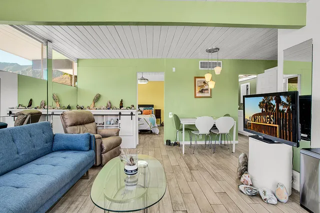 a outdoor space with furniture