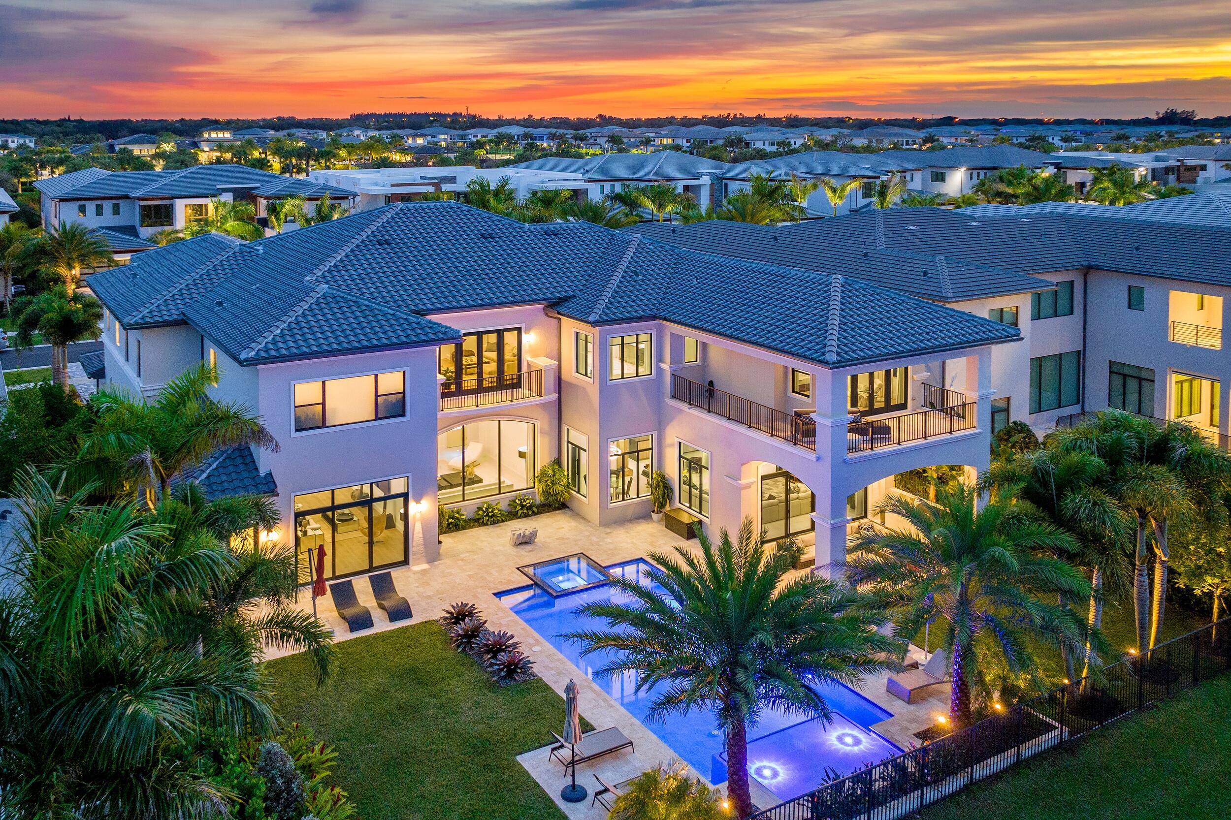 17206 Brulee Breeze Way Boca Raton, FL 33496 - Photo 6 of 53 Sunset Aerial