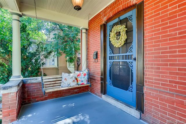 a outdoor space with hardwood