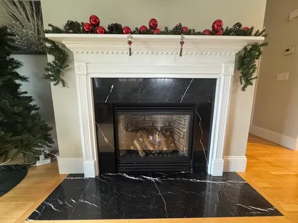 a view of a hallway with washer and dryer