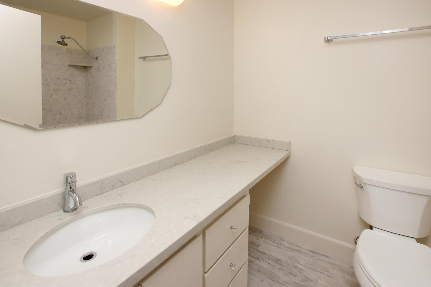 103 Shelter Lagoon Drive Santa Cruz, CA 95060 - Photo 25 of 39 a bathroom with a sink and a mirror