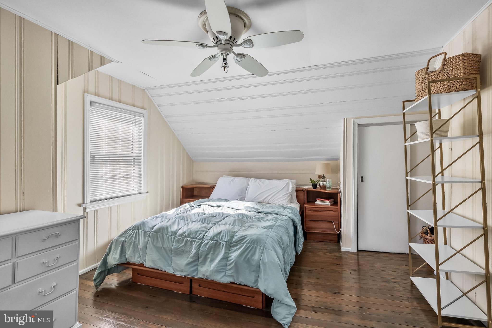 531 Covington Terrace Moorestown, NJ 08057 - Photo 24 of 35 a bedroom with a bed and closet with wooden floor