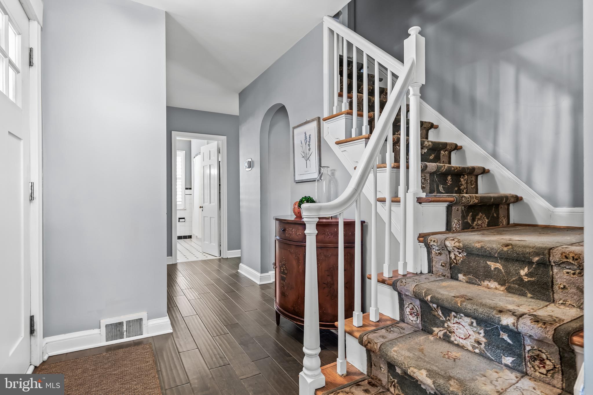 531 Covington Terrace Moorestown, NJ 08057 - Photo 4 of 35 a view of entryway and hall with wooden floor