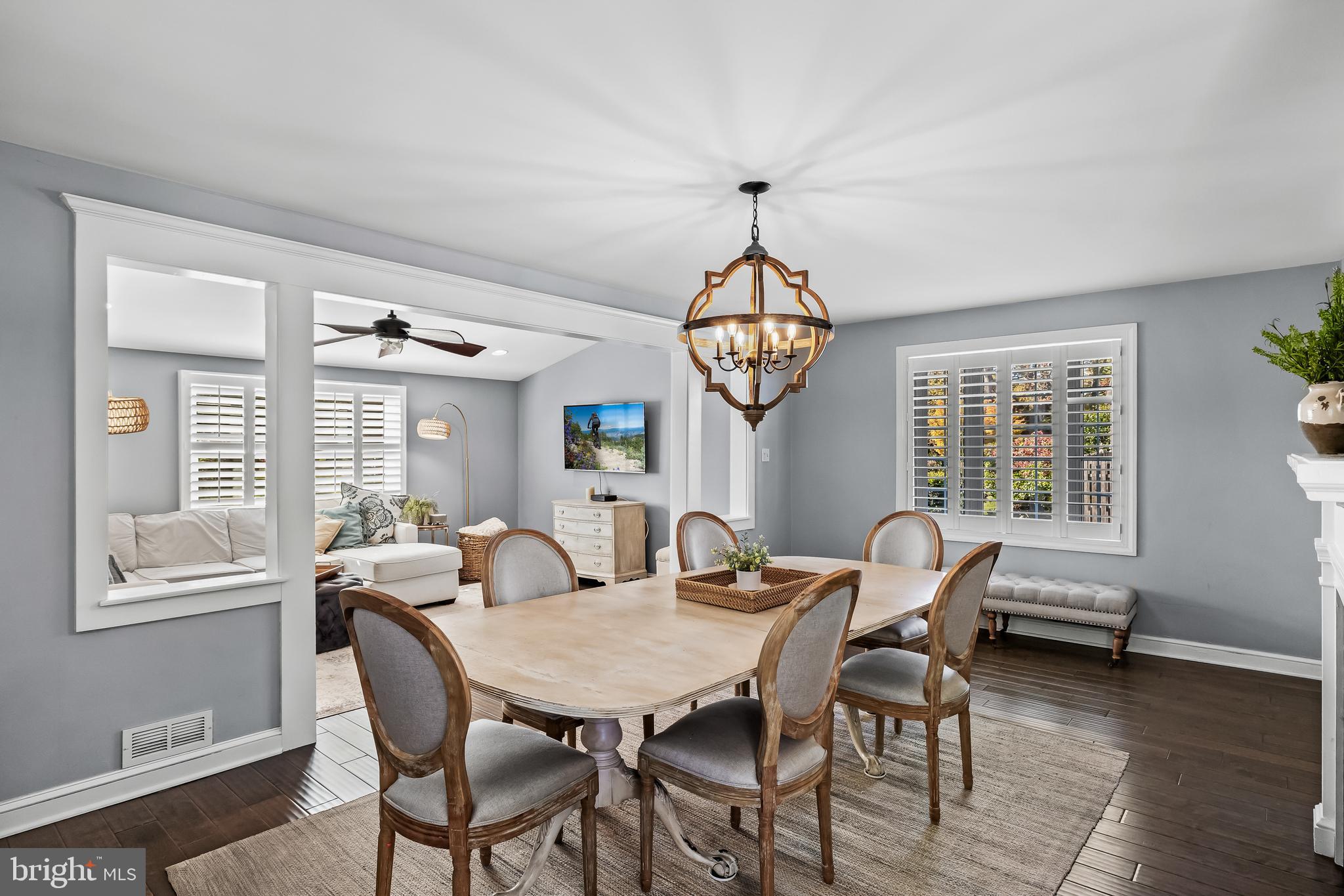 531 Covington Terrace Moorestown, NJ 08057 - Photo 8 of 35 a view of a dining room with furniture window and wooden floor