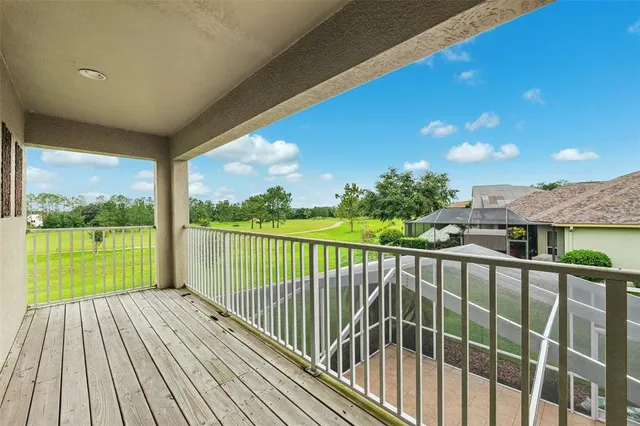 a view of balcony with a ocean view
