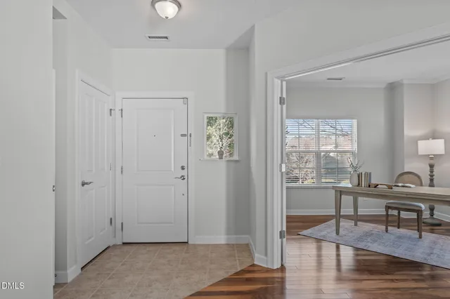 a view of a livingroom with furniture and wooden floor