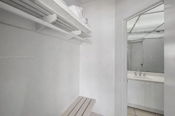 a view of walk in closet