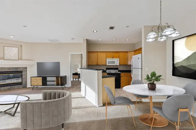 a front view of a residential apartment building with a street