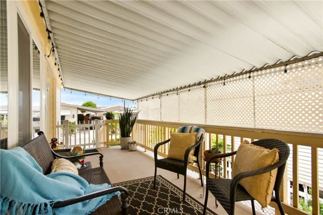 a outdoor space with chairs