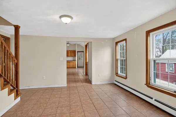 a view of livingroom with furniture and windows