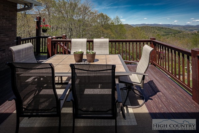 1762 Hidden Spring Road West Jefferson, NC 28694 - Photo 15 of 46 a view of a balcony with furniture