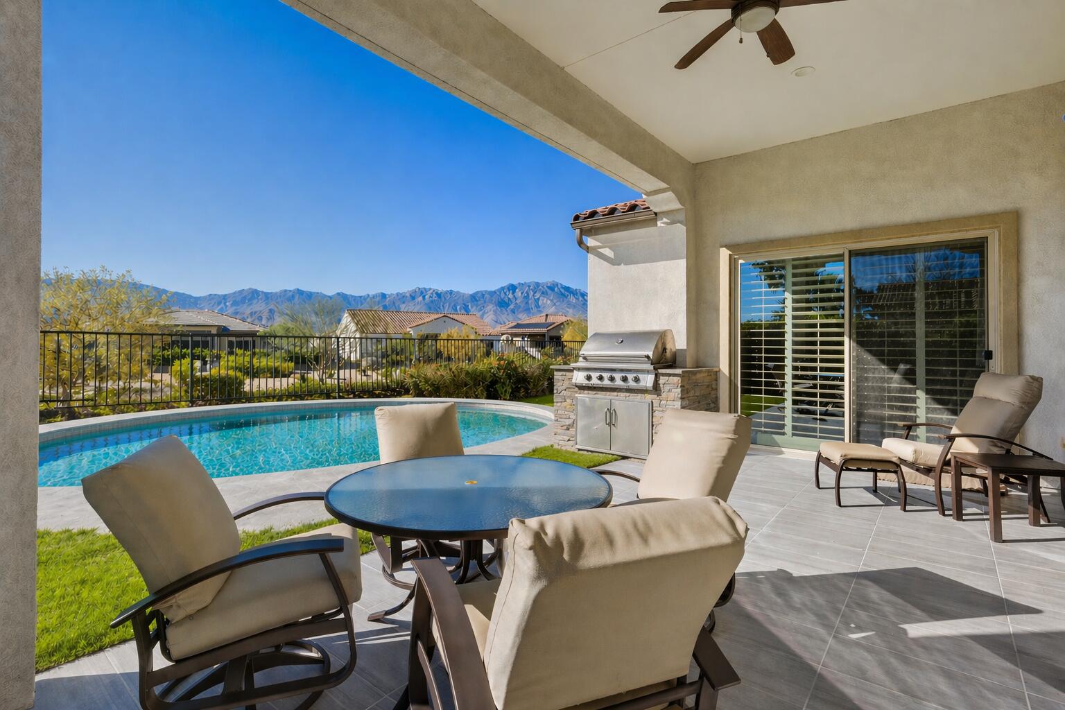 120 Cabernet Rancho Mirage, CA 92270 - Photo 6 of 41 100 Barolo AI Generated POOL and BBQ