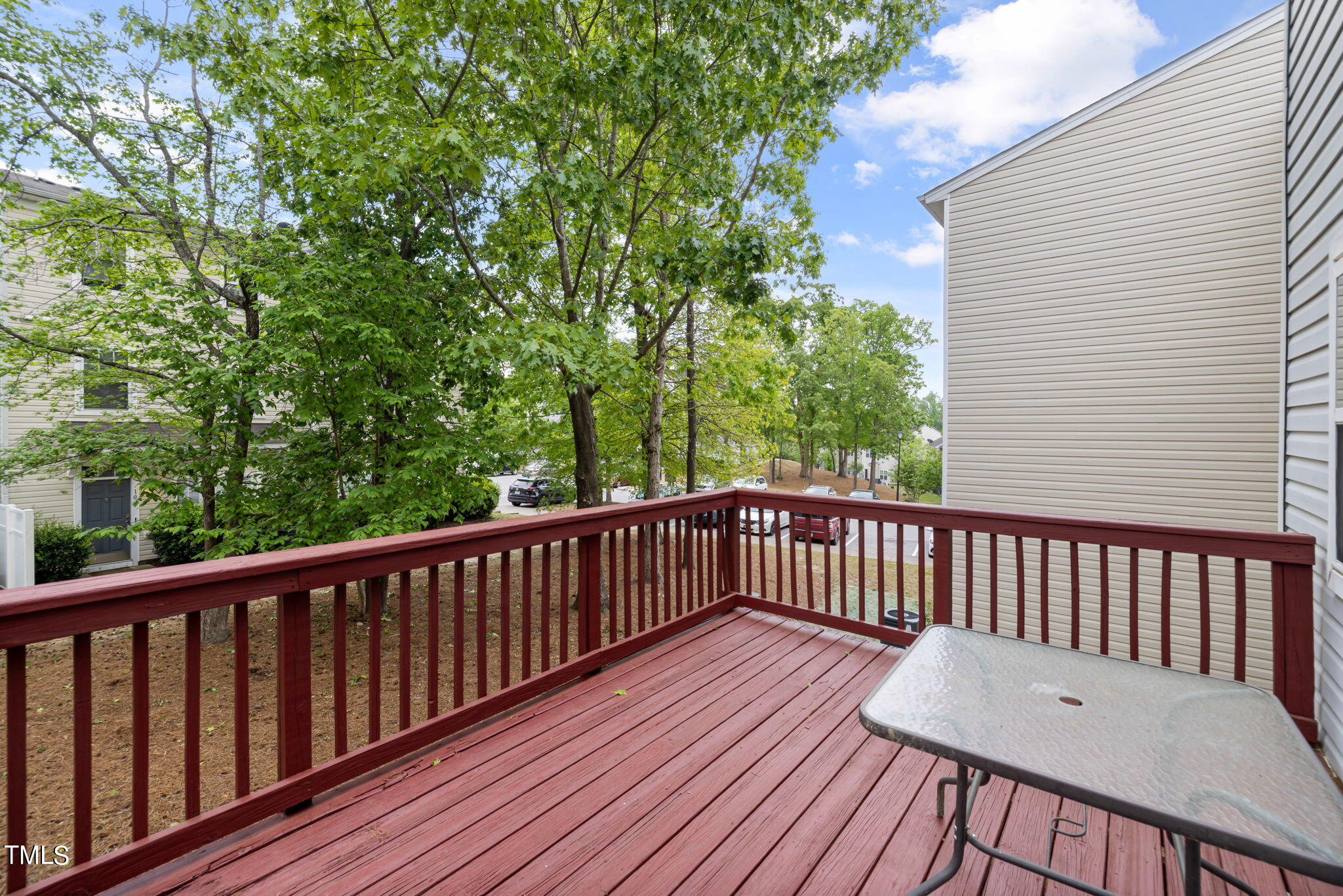 1237 Stone Manor Drive Raleigh, NC 27610 - Photo 16 of 29 a view of a wooden deck