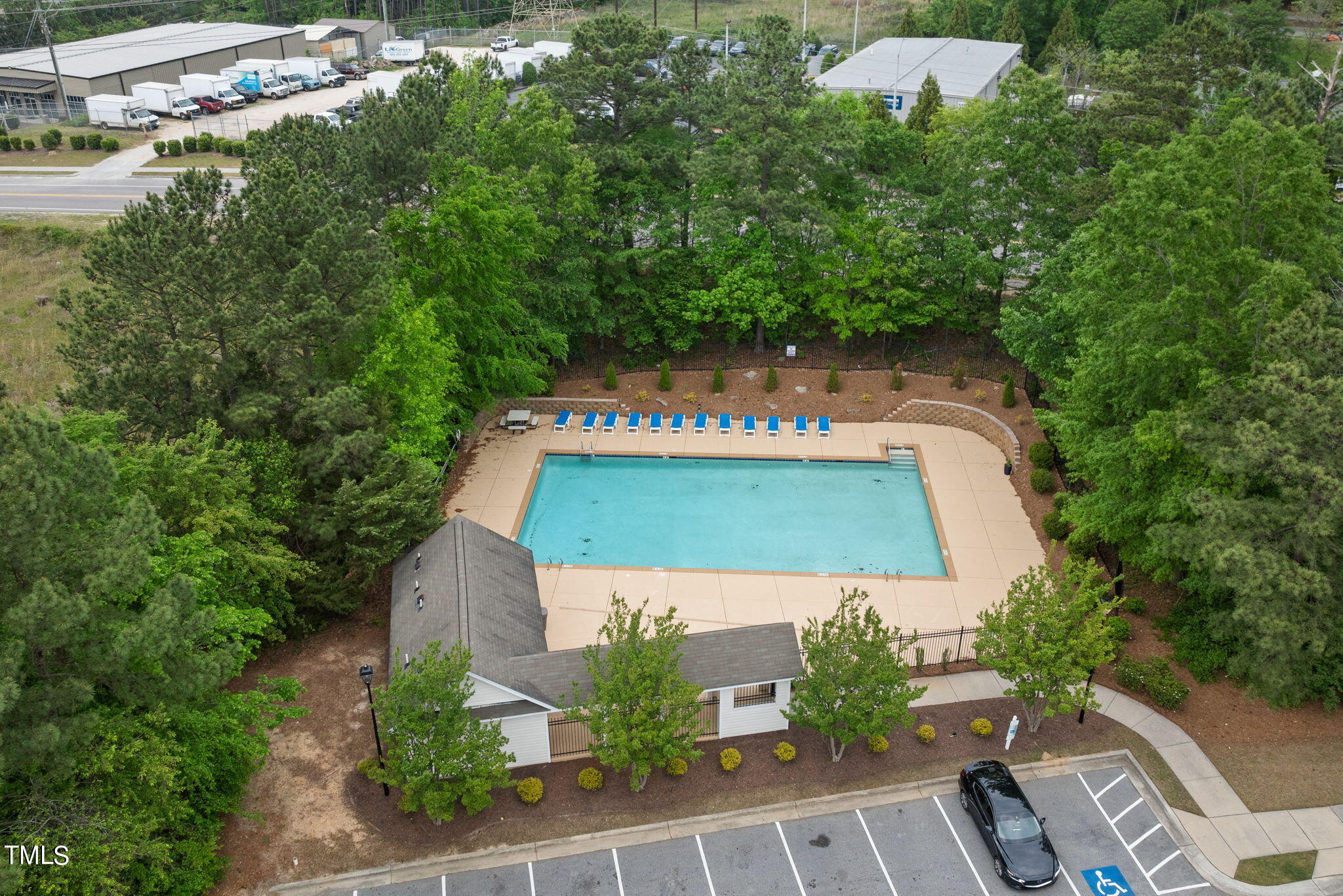 1237 Stone Manor Drive Raleigh, NC 27610 - Photo 29 of 29 an aerial view of a house