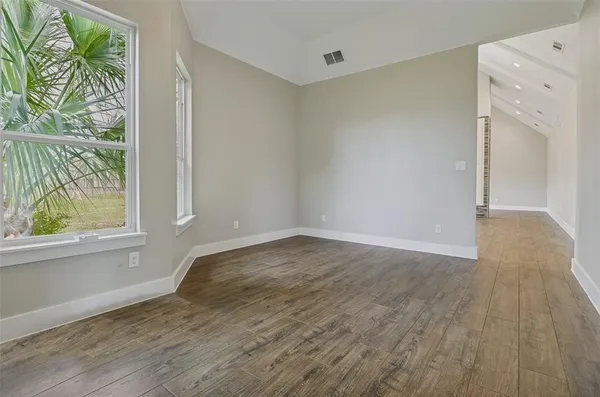 wooden floor in an empty room