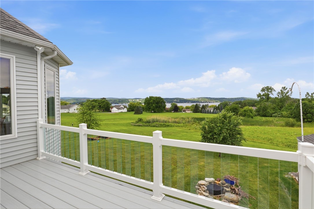4536 Crystal Ridge Circle Gorham, NY 14424 - Photo 23 of 48 Upper Deck view from the primary bedroom suite.